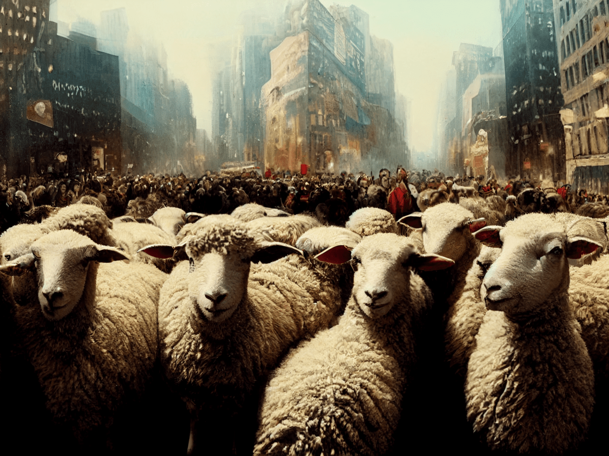 Em um mundo de&nbsp;ovelhas