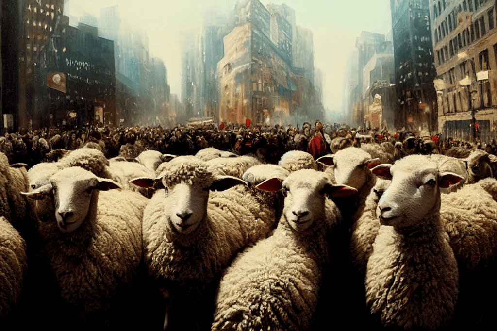 Em um mundo de ovelhas